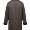 Brown Genuine Shearling Fur Coat