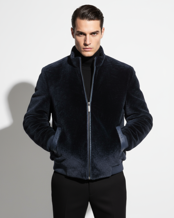 Genuine Astrakhan Fur Jacket