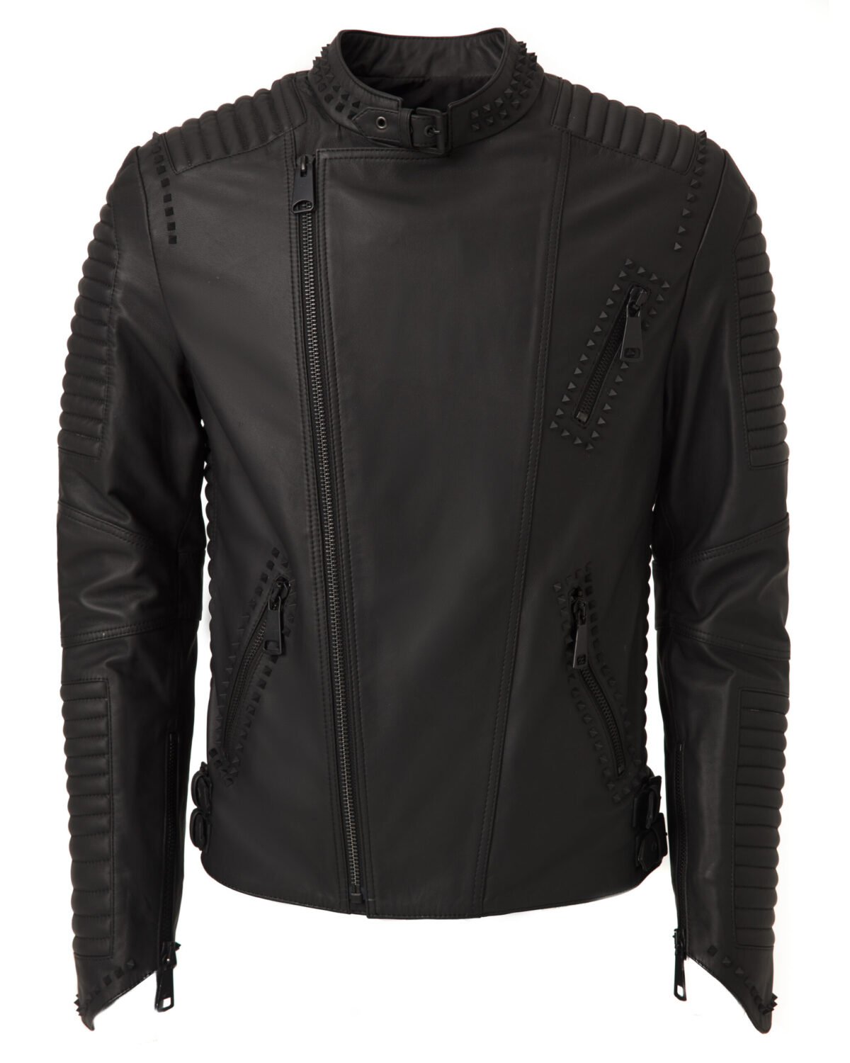 20201211_THEISSLA4149 Men’s Matte Biker Leather Jacket