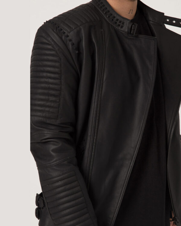Men’s Matte Biker Leather Jacket