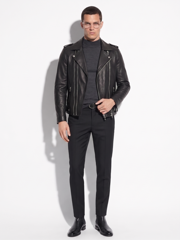 Men’s Biker Leather Jacket