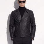 Men’s Matte Biker Leather Jacket