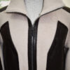 Men Fur Coat With Python Leather Trim