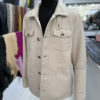 Men’s Shearling Fur Coat – Sand Beige