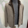 Merino Fur Lined Wool Cardigan
