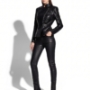 Black Python Moto Jacket