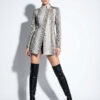 Natural White Python Coat
