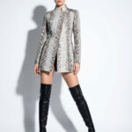 Natural White Python Coat