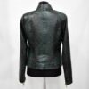 Green Python Biker Jacket
