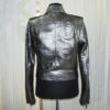 Metalic Grey Genuine Python Leather Real Exotic Snake Skin Biker Jacket