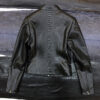Genuine Python Leather Black Exotic Snake Skin Moto Jacket