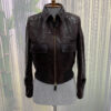 Genuine Python Leather Brown Snake Skin Exotic Bomber Jacket
