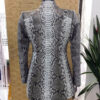 Genuine Python Leather Natural White Snake Skin Exotic Coat