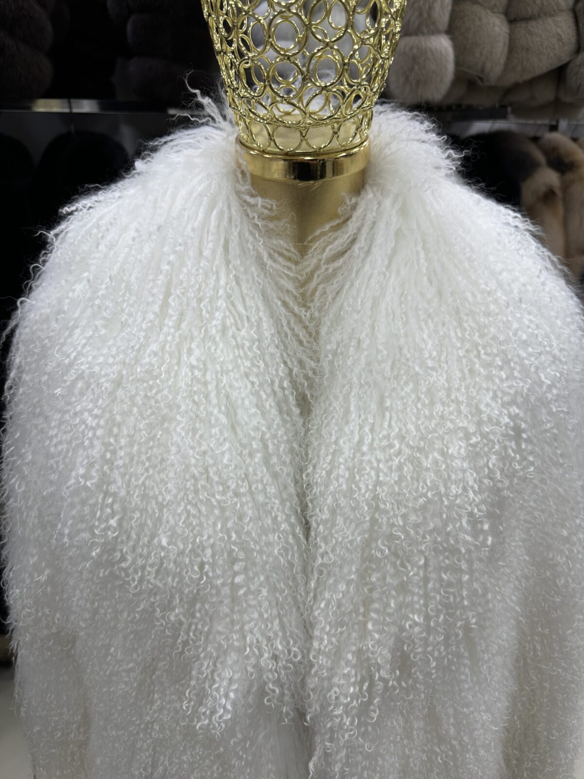 Luxurious Mongolian Lamb Fur Jacket | Curly Sheepskin Winter Coat | Shaggy Natural Tibetan Coat