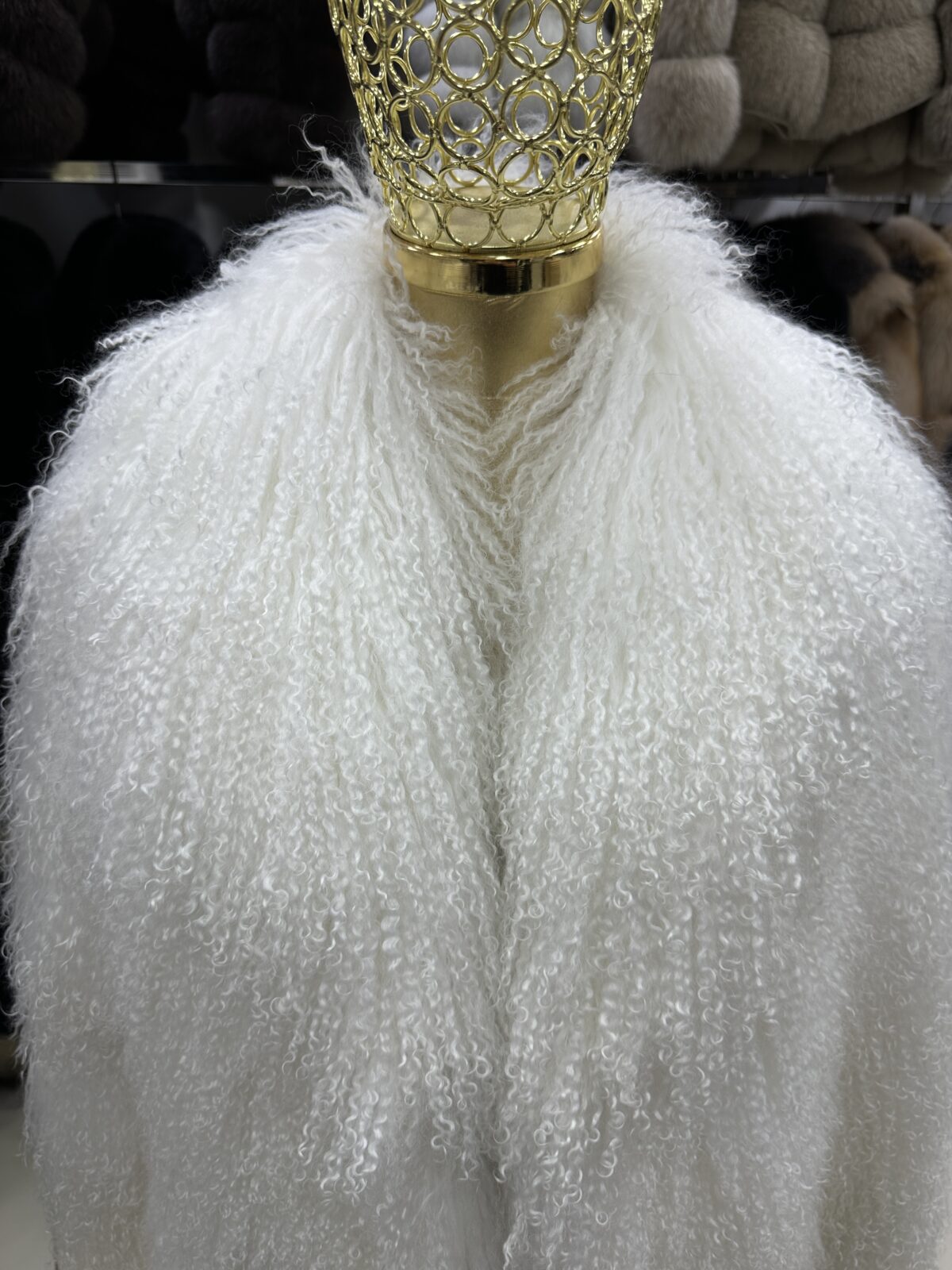 Luxurious Mongolian Lamb Fur Jacket | Curly Sheepskin Winter Coat | Shaggy Natural Tibetan Coat