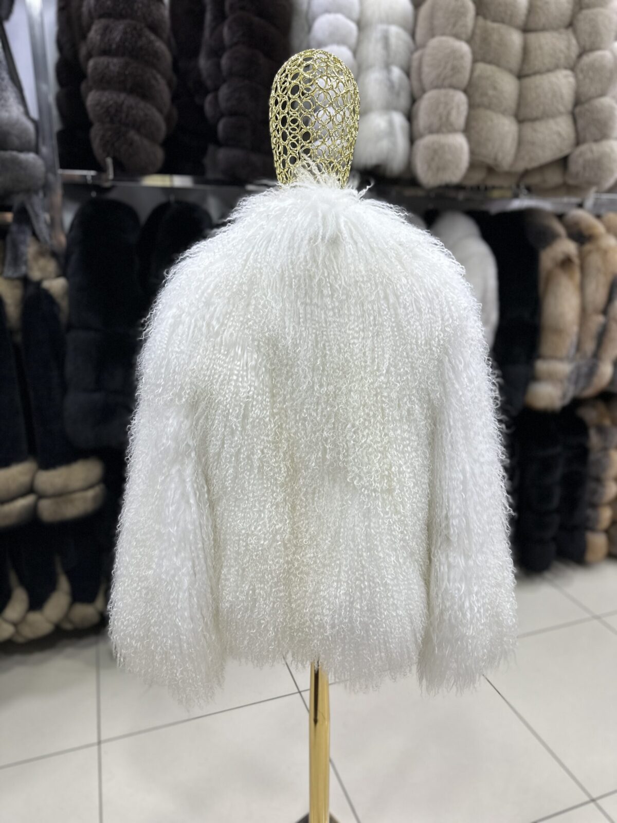 Luxurious Mongolian Lamb Fur Jacket | Curly Sheepskin Winter Coat | Shaggy Natural Tibetan Coat