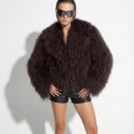 Brown Luxurious Mongolian Lamb Fur Jacket | Curly Sheepskin Shaggy Natural Tibetan Winter Coat