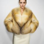 Golden Island Fox Fur Coat: Women's Luxury Handmade Jacket
