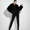 Black Fox Fur Coat: Women's Luxury Jacket
