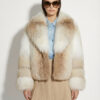 Amber Fox Fur Coat: Women's Luxury Handmade Jacket