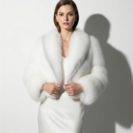 White Shadow Fox Fur Crop Jacket: Women's Luxury