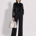 Ponyhair and Python Skin Bomber Jacket