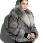 Grey Frost Fox Fur Jacket