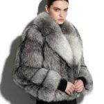 Grey Frost Fox Fur Jacket