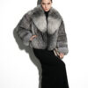 Grey Frost Fox Fur Jacket