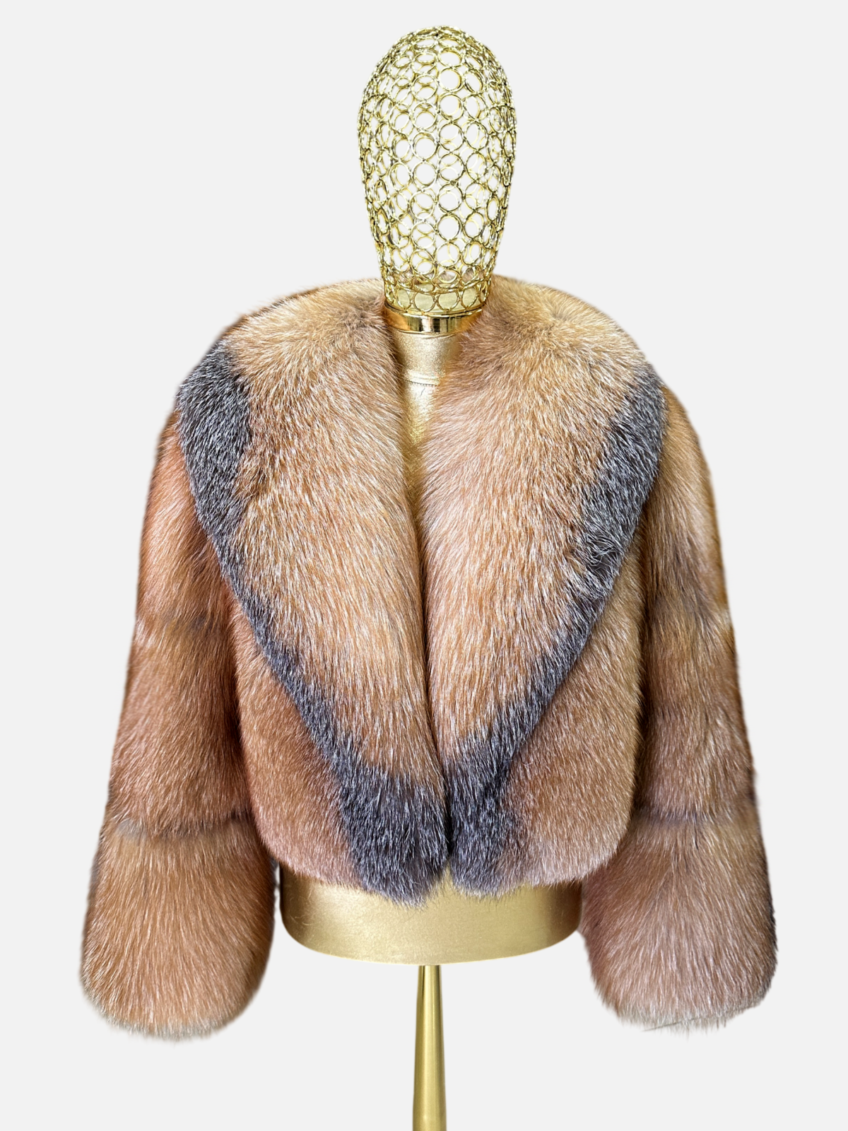 Gold Cross Fox Fur Jacket 6 Gold Cross Fox Fur Jacket