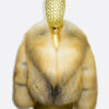 Golden Island Fox Fur Coat: Women's Luxury Handmade Jacket