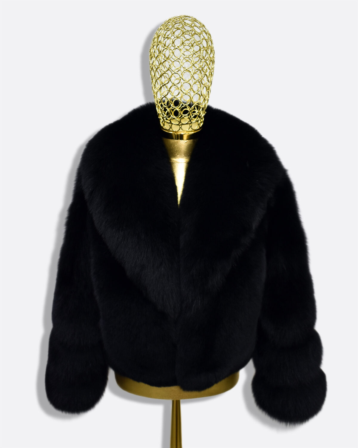 Black Fox Fur Coat: Women's Luxury Jacket