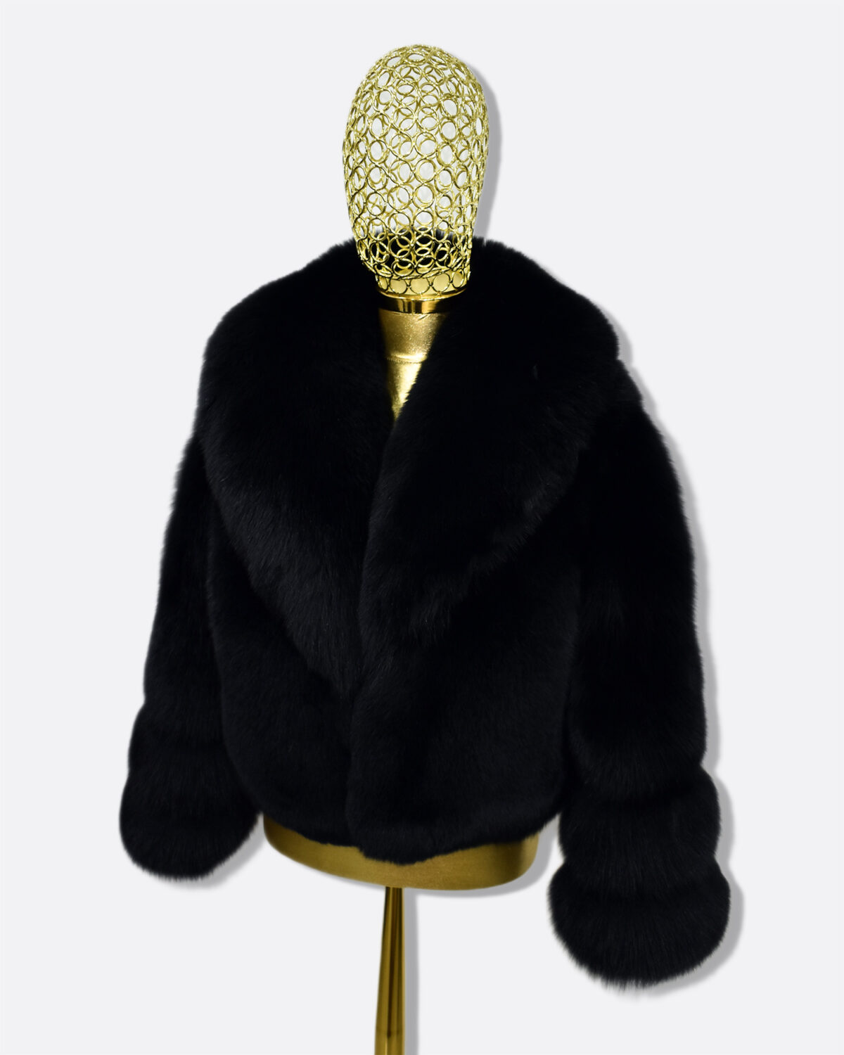 Black Fox Fur Coat: Women's Luxury Jacket