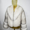White Fox Fur Coat: Women's Luxury Jacket
