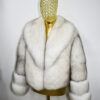 White Fox Fur Coat: Women's Luxury Jacket