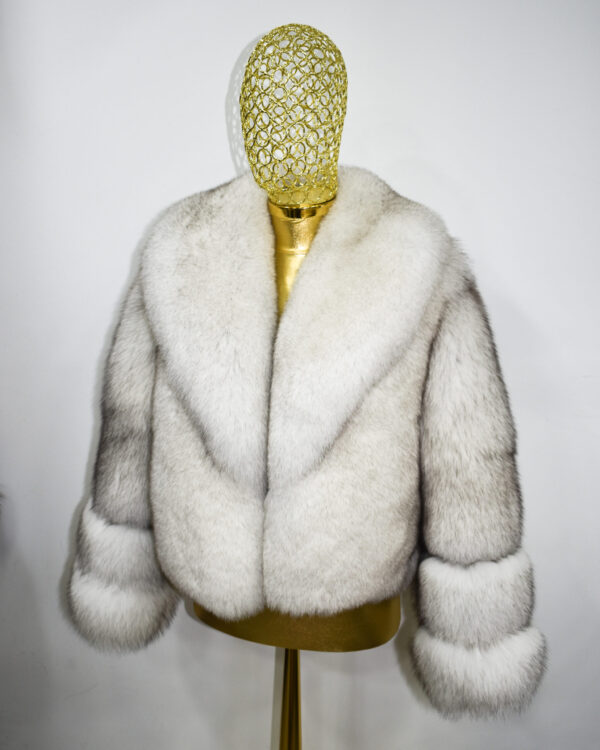 White Fox Fur Coat: Women's Luxury Jacket