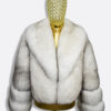 White Fox Fur Coat: Women's Luxury Jacket