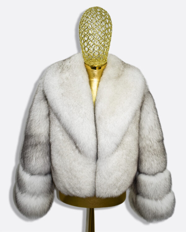 White Fox Fur Coat: Women's Luxury Jacket
