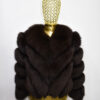 Brown Fox Fur Coat: Women's Luxury Handmade Jacket