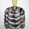 Silver Fox Fur Coat: Women's Luxury Handmade Jacket