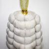White Fox Fur Coat: Women's Luxury Handmade Jacket