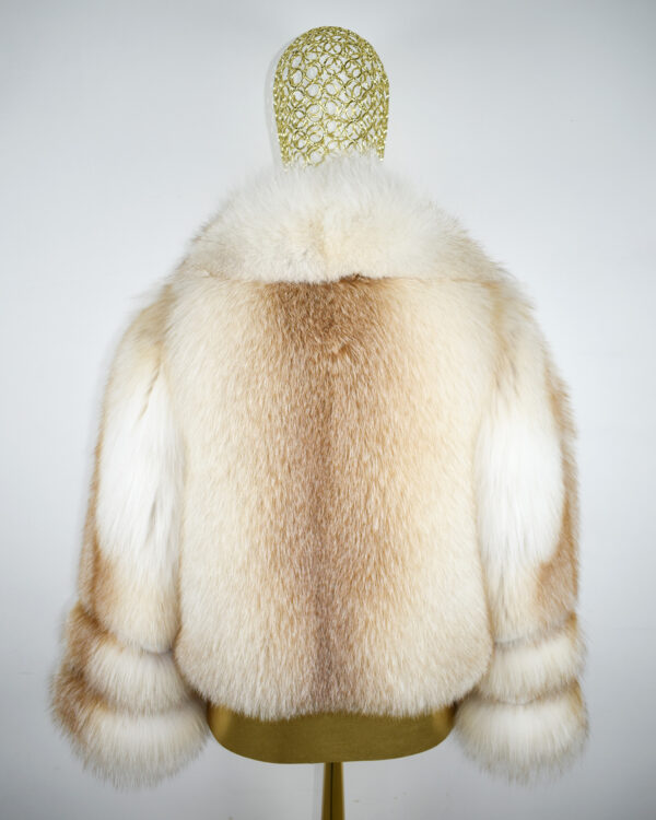 Amber Fox Fur Coat: Women's Luxury Handmade Jacket