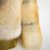 Golden Island Fox Fur Coat: Women's Luxury Handmade Jacket