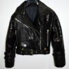 Crocodile Embossed Oversized Genuine Leather Motorcycle Biker Jacket