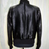 Pony Hair Genuine Python Leather Black Bomber Jacket
