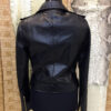 Genuine Python Leather Exotic Snake Skin Natural Black Biker Jacket