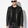 Python Trim Biker Jacket