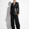 Python Leather Blazer
