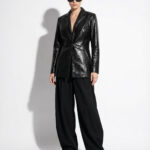 Python Leather Blazer