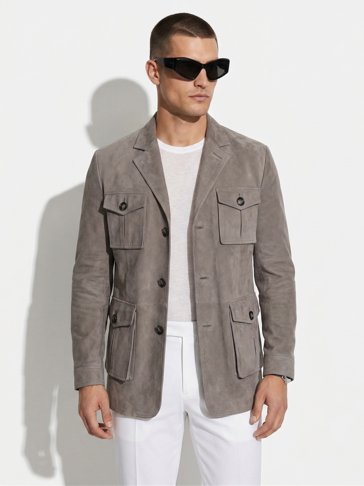 Metis Suede Safari Jacket